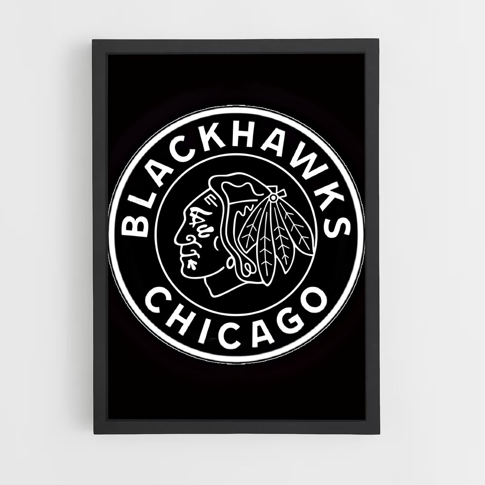 Poster Esprit des Blackhawks – affiche Hockey sur glace (vue 2)